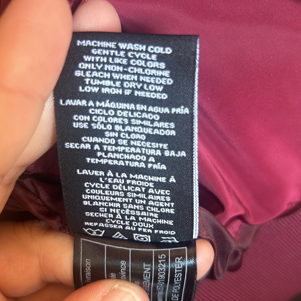 Members Only burgundy bomber jacket - Picture 6 of 8